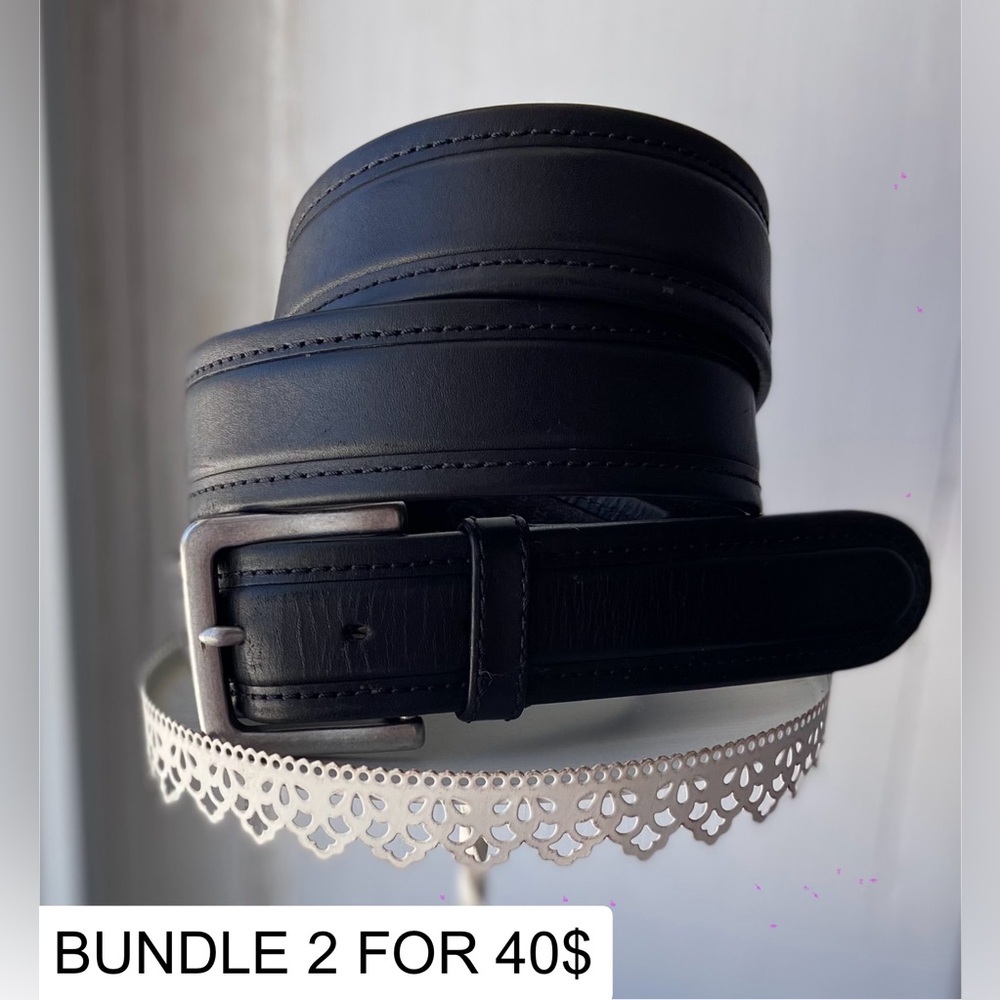 2/40$ Men’s LUCKY BRAND black leather belt size 40